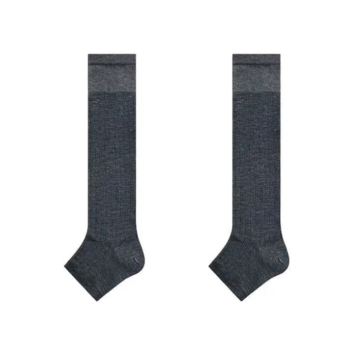 Printemps été glace soie Ultra-mince Jk mollet chaussettes femmes confortable respirant demi-paume Lolita longues chaussettes japonais genou haute chaussette