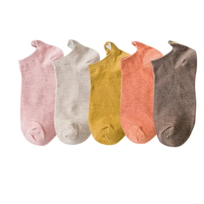 5 paires de chaussettes en forme de cœur pour femmes