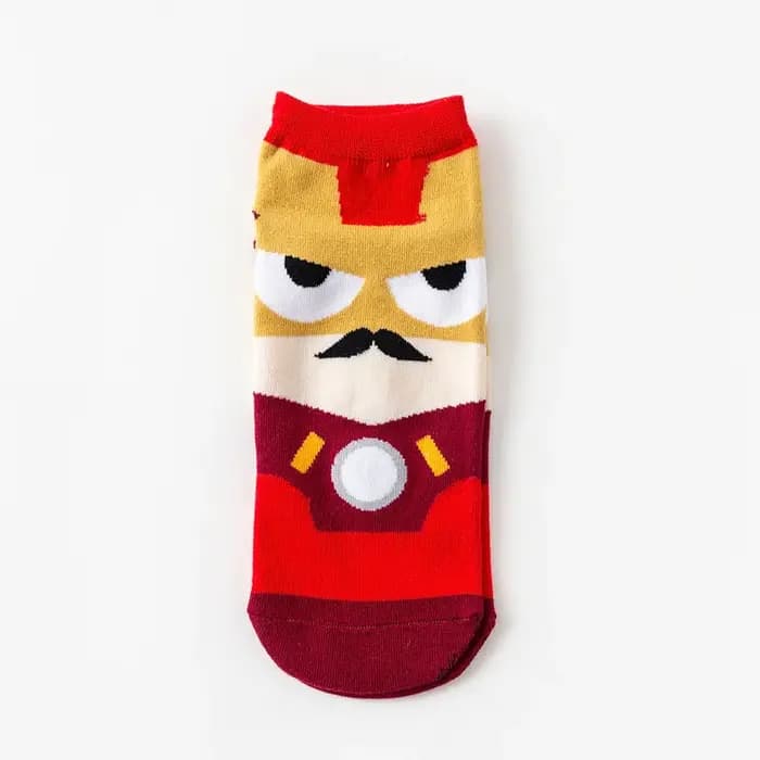 Vente chaude! Femmes chaussettes drôle hommes mâle Harajuku chaussette courte concepteur coloré respirant Anime dessin
