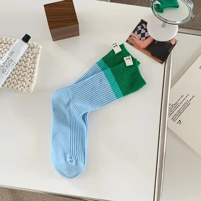 Chaussettes empilées montantes pour femmes
