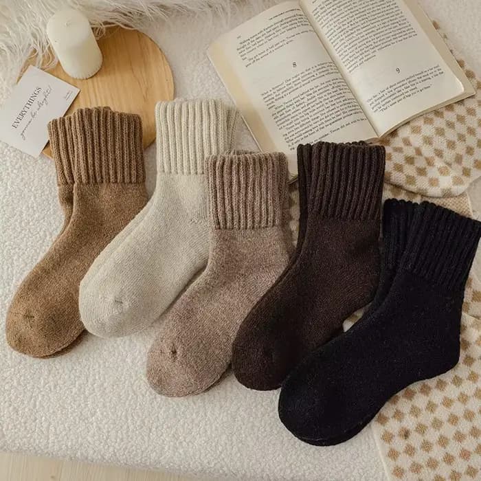 Chaussettes d'hiver pour femmes | Terry épais et doublé polaire
