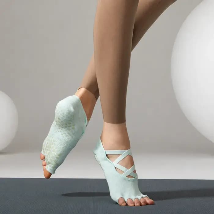 Chaussettes de yoga à cinq orteils pour femmes