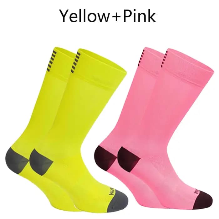 2 paires de chaussettes de cyclisme pour hommes