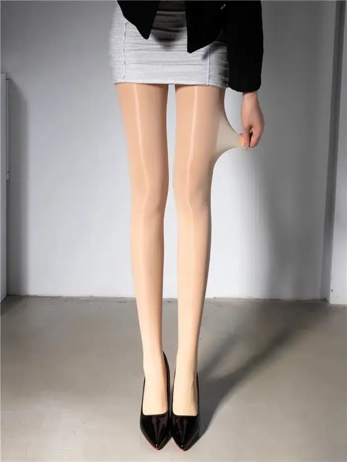 1 paire de collants Sexy Semi-transparents pour femmes