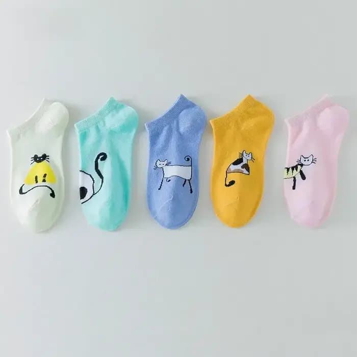 Ensemble de chaussettes en coton à rayures noires et blanches pour femmes
