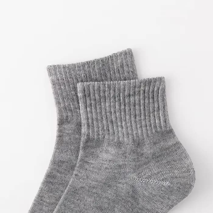 5 paires/lot de chaussettes mi-mollet de couleur unie pour hommes