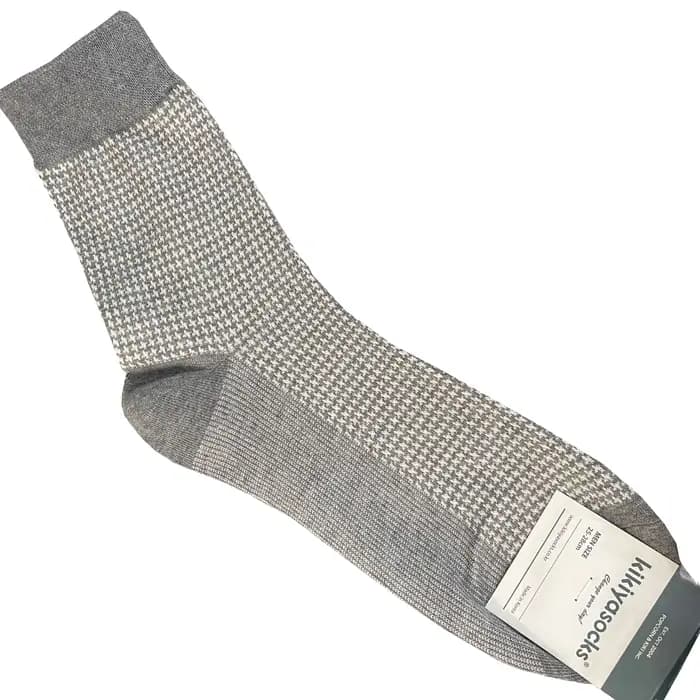 Chaussettes à carreaux en coton peigné pour hommes