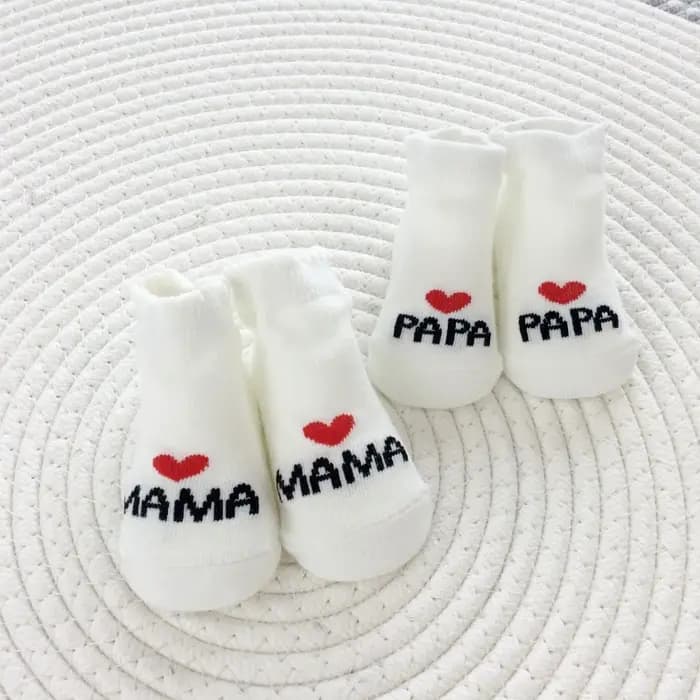 2 paires de chaussettes pour nouveau-né fille et garçon