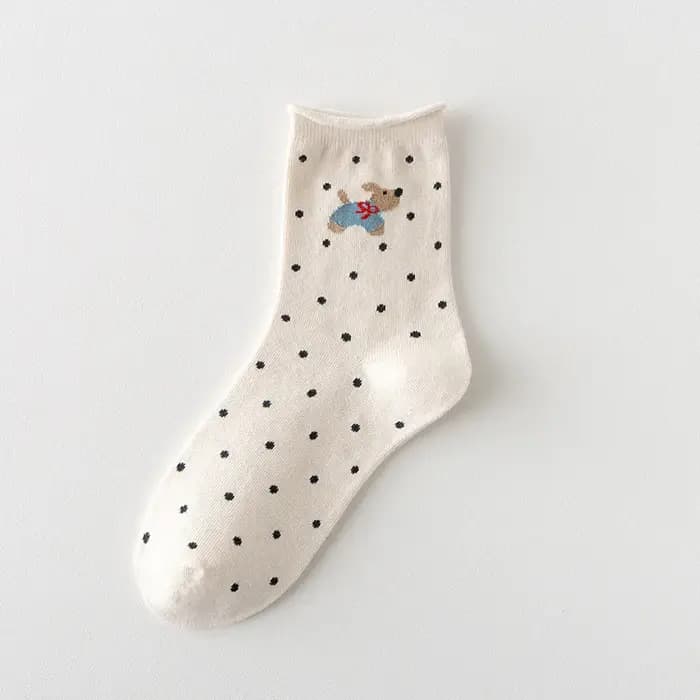 Femmes chaussettes japonais Kawaii dessin animé chien imprimé
