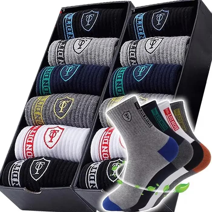 5/10 paires de chaussettes de basket-ball respirantes pour hommes pour le printemps et l'automne
