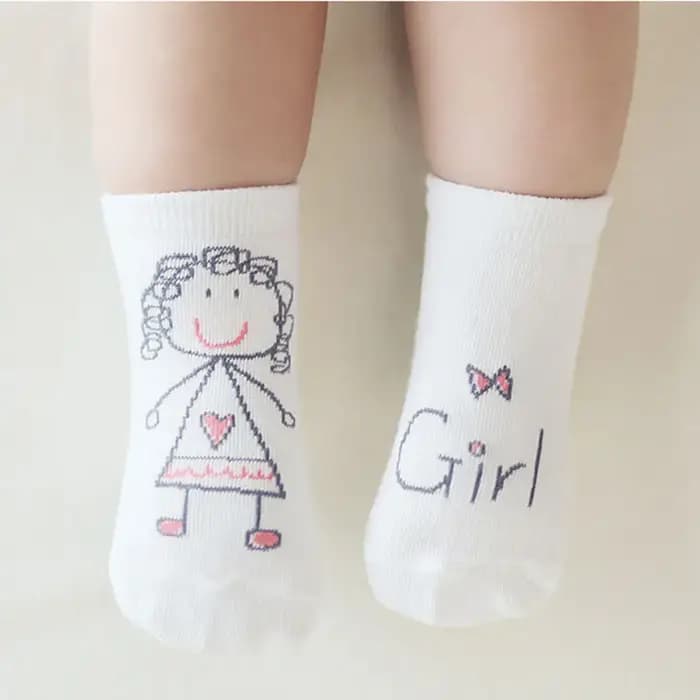 Chaussettes Asymétriques en Coton pour Nouveau-Né Garçon et Fille