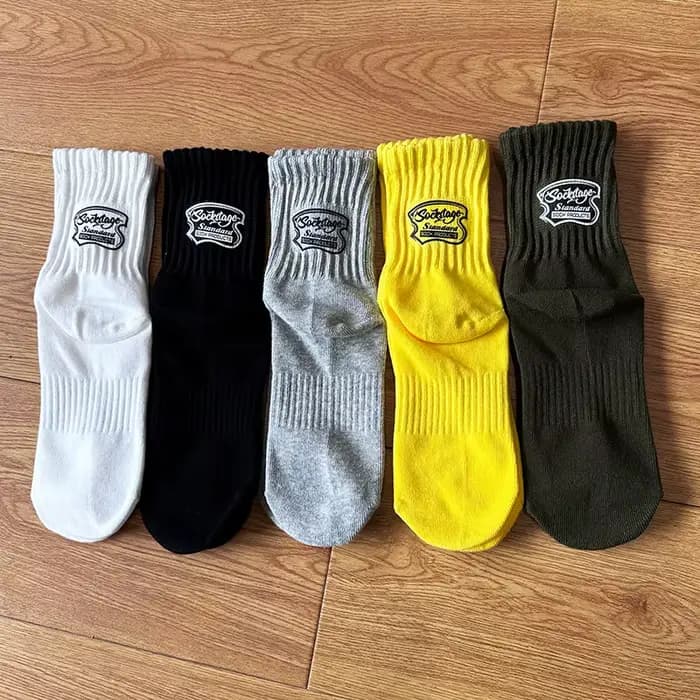 Chaussettes courtes en coton pour hommes et femmes, broderie lettres Aartoon, style Harajuku, décontractées, pour le quotidien, printemps-été, CityBoy