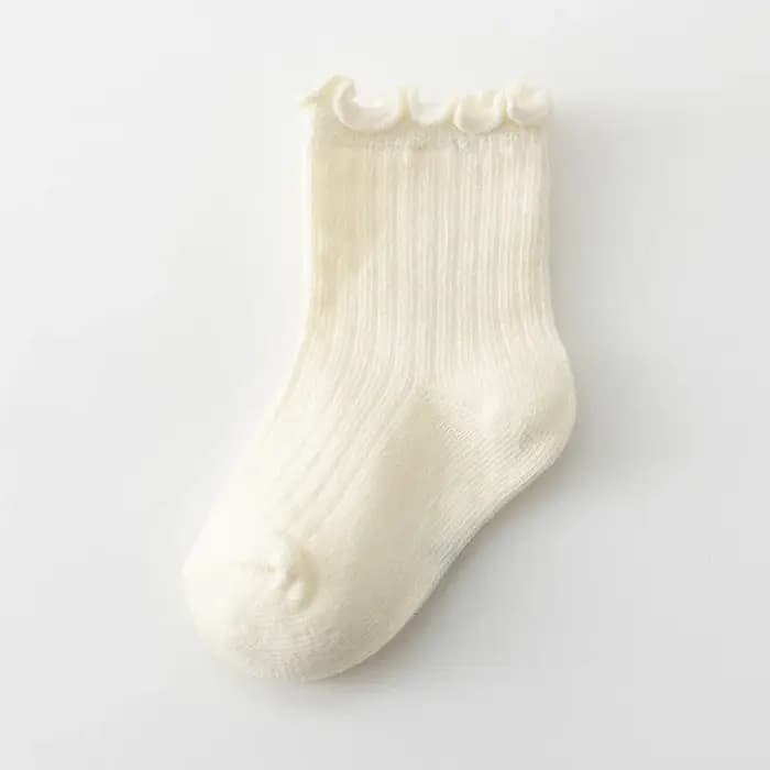 Enfant bébé filles solide chaussettes courtes lisière filandreuse doux 100% coton exquis haute qualité enfants
