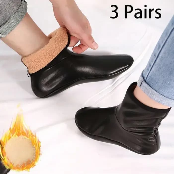 1/3/5 paires de chaussettes de prière musulmanes noires à haute élasticité