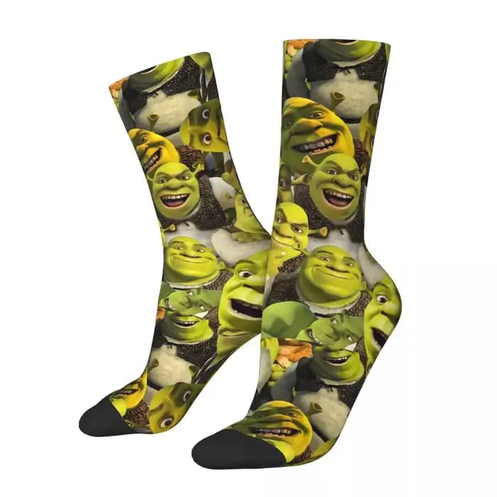 Chaussettes Hip-Hop Shreks Memes pour femmes et hommes