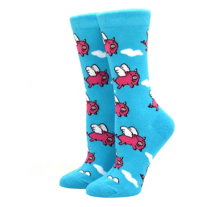 1 paire offres spéciales chaussettes drôles femmes décontracté dessin animé fruits banane avocat citron oeuf Cookie
