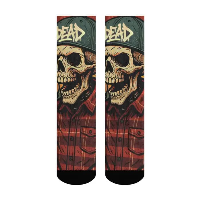 Harajuku rétro gothique crâne rue mode chaussettes nouveauté tendance Hip Hop équipage