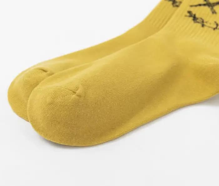 Chaussettes de basket-ball en coton avec visage brodé pour hommes