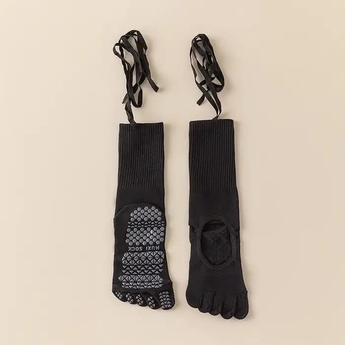 Chaussettes blanches à cinq doigts pour femmes – Chaussettes de sport, chaussettes hautes jusqu'aux