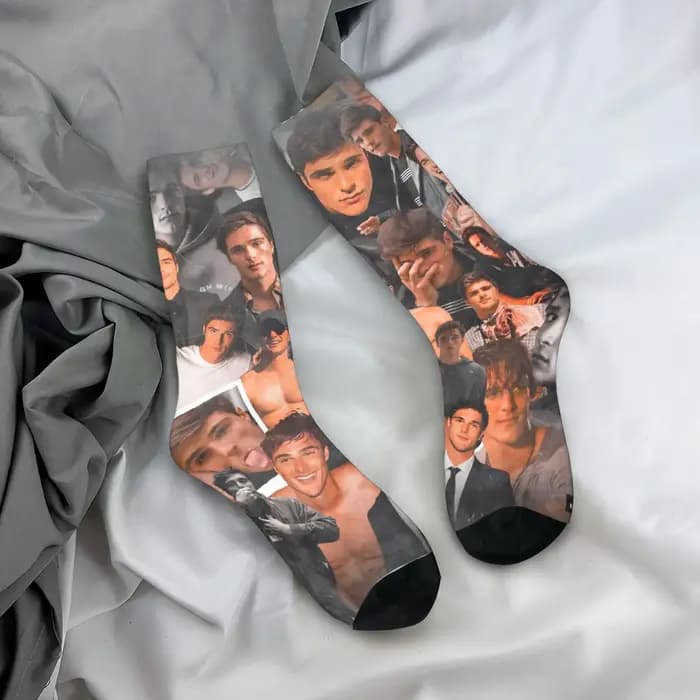 Jacob Elordi Jesus Socks - Chaussettes antidérapantes pour femmes et hommes