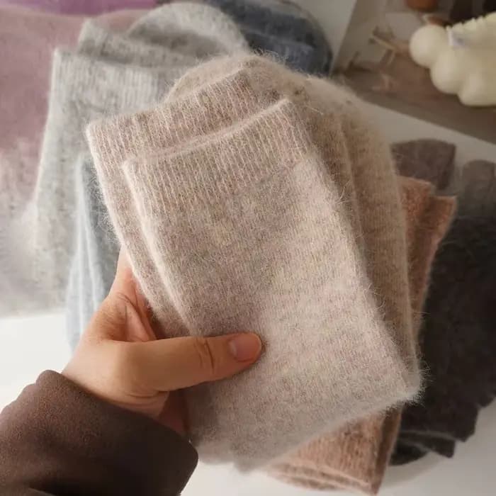 Chaussettes en laine pour femmes automne hiver