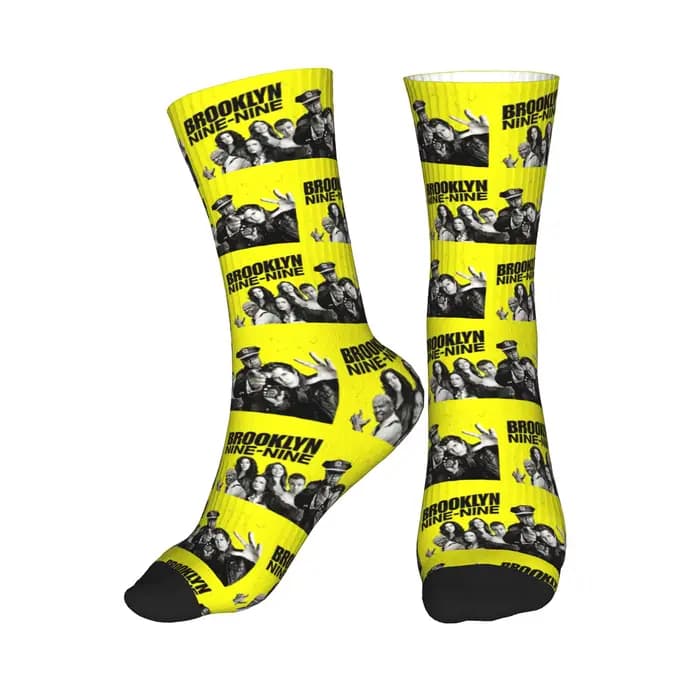 Brooklyn Nine-Nine Chaussettes de sport super douces, chaussettes longues toutes saisons pour homme