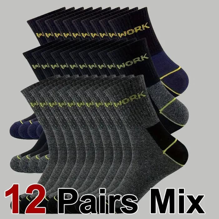 6/12 paires de chaussettes à Tube moyen anti-odeur pour hommes d'affaires de haute qualité absorbant la sueur respirant