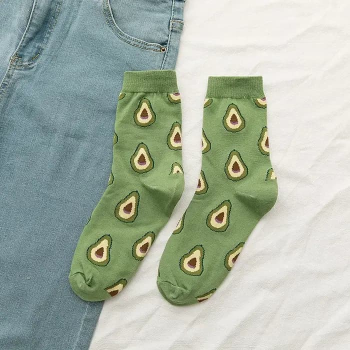 Femmes chaussettes drôles printemps automne dessin animé