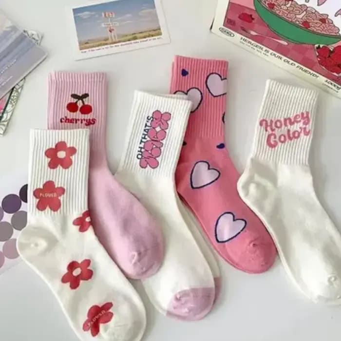 5 paires de chaussettes d'été tendance pour femmes