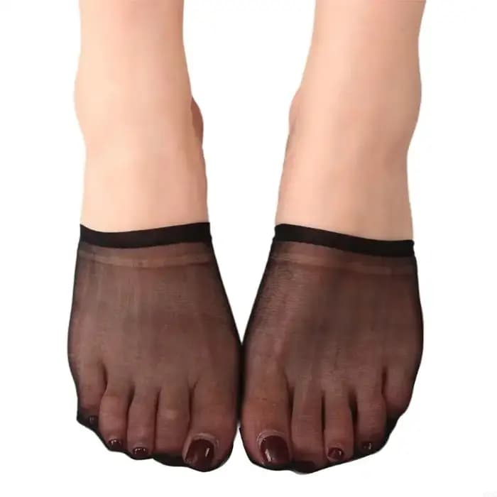 Demi-chaussettes pour les femmes toe à maille transparente No Chauquettes sans spectacle chaussettes cadeaux y1ac