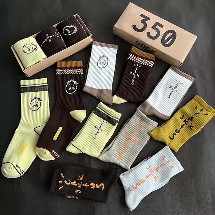 Chaussettes pour hommes 3 paires/boîte Cactus Jack