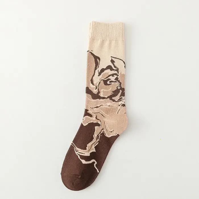 Bonne qualité Best-seller nouveauté chaussettes femmes printemps automne mode classique dessin animé lettre café créatif bas décontractés
