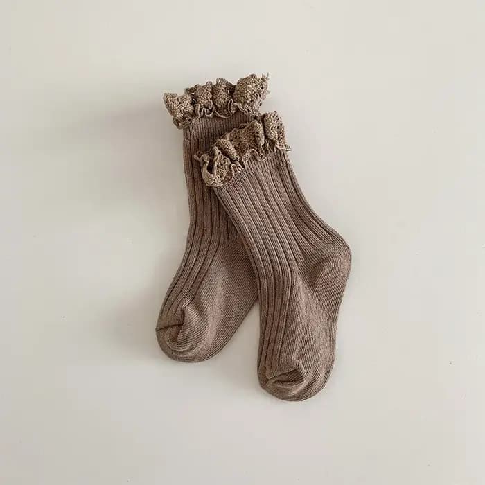 Chaussettes à volants pour bébés filles de 0 à 8 ans
