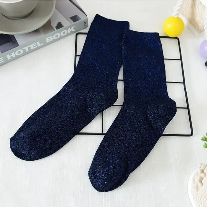 Femme chaussettes brillant mode filigrane femme chaussettes couleur bonbon brillant scintillant respirant coréen femmes mode chaussettes femme cadeaux