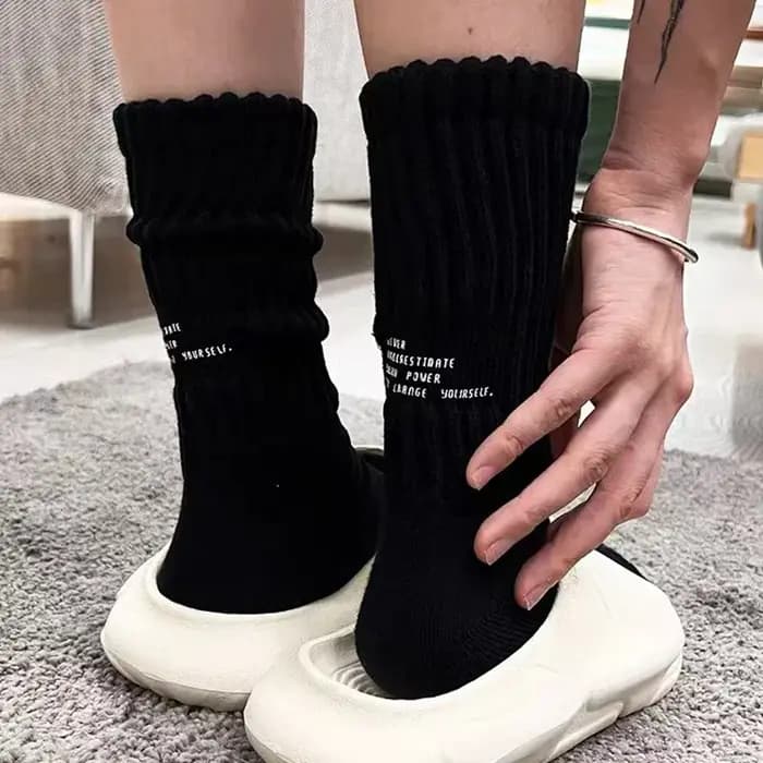 Chaussettes de sport épaisses vintage japonaises pour hommes