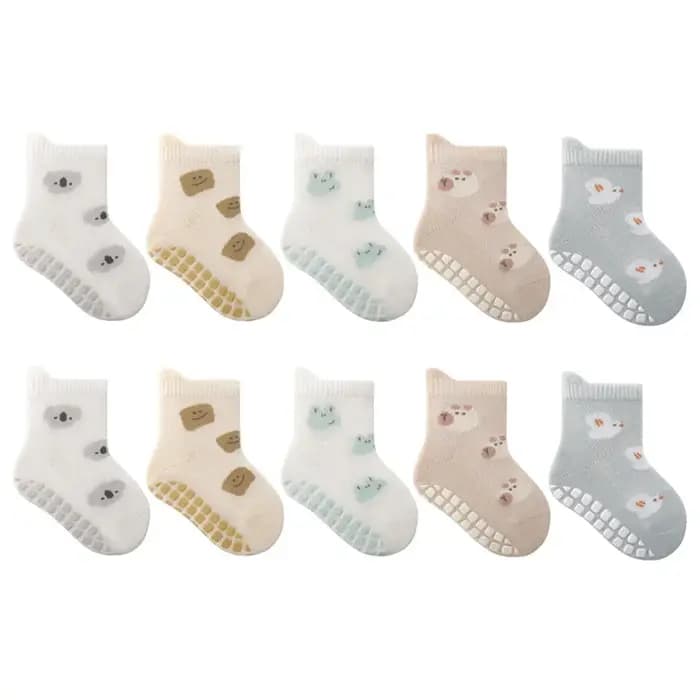 5 paires de chaussettes antidérapantes pour enfants