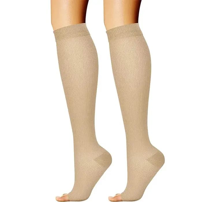 Chaussettes de compression médicale noires pour femmes et hommes