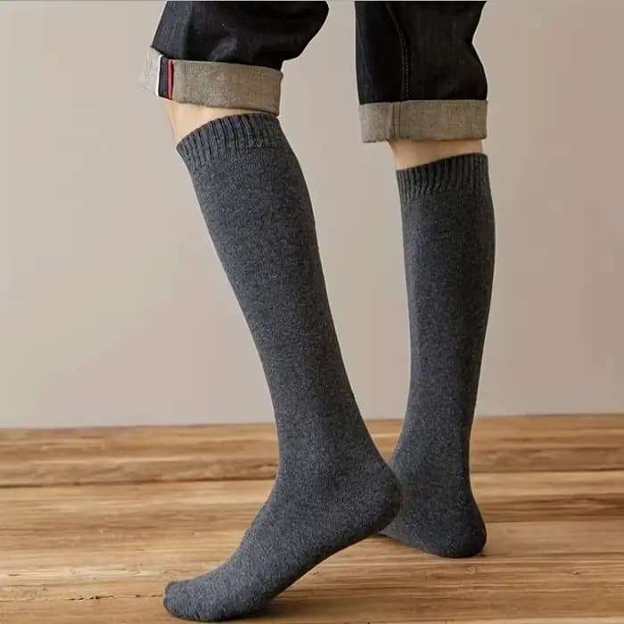 1 paire de chaussettes à tube long pour hommes