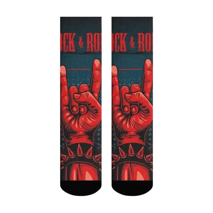 ROCK & ROLL Street Hip-Hop chaussettes pour hommes nouveauté drôle heureux équipage