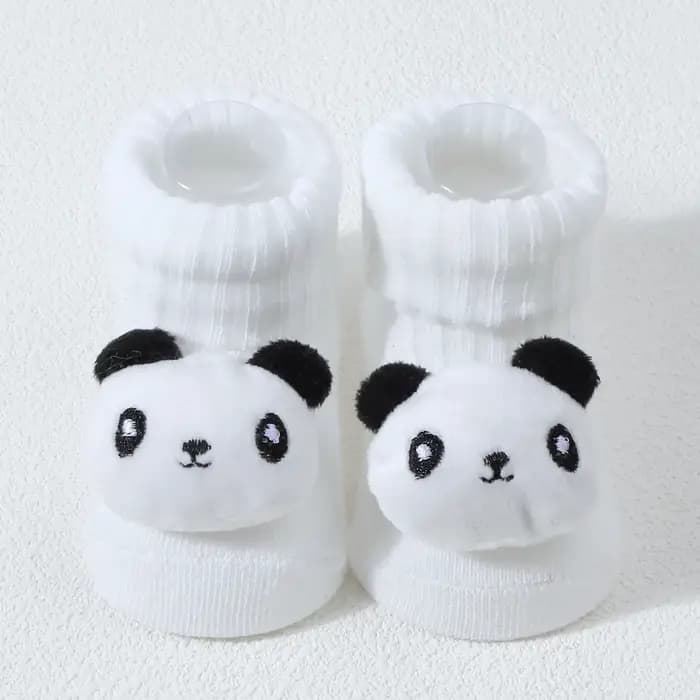 Nouveau bébé dessin animé chaussettes tricotées ours mignon nouveau-né doux solide anti-dérapant Prewalker chaussette pour fille garçon infantile tricot chaussettes de sol