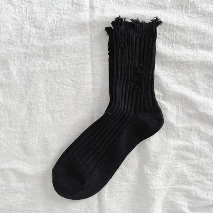 Chaussettes de mendiant à trous cassés pour femmes