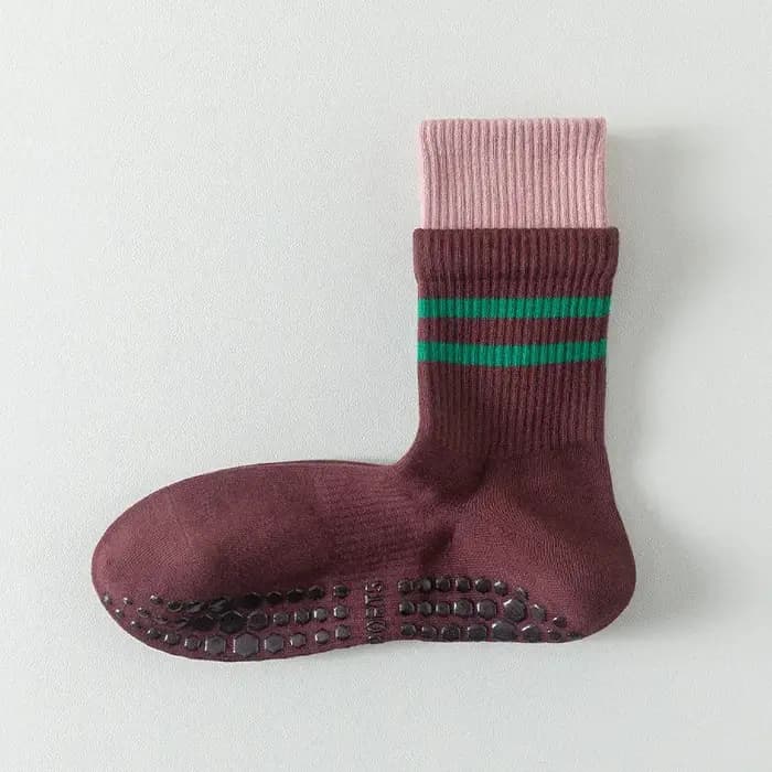 Chaussettes de Yoga femmes coton tricoté entraînement intérieur danse