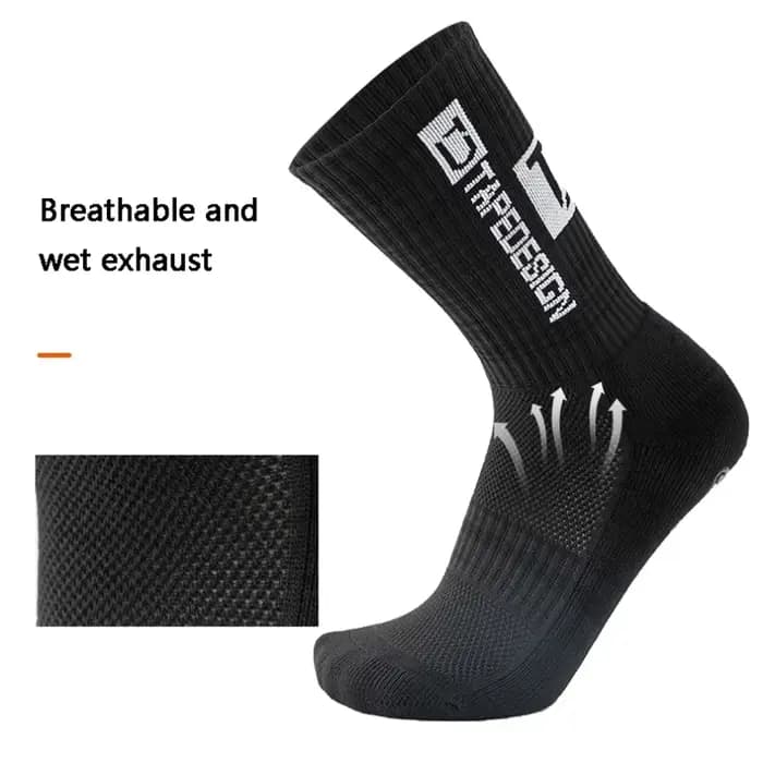 2026 Nouveau design de bande antidérapante chaussettes de football mi-mollet antidérapant football s