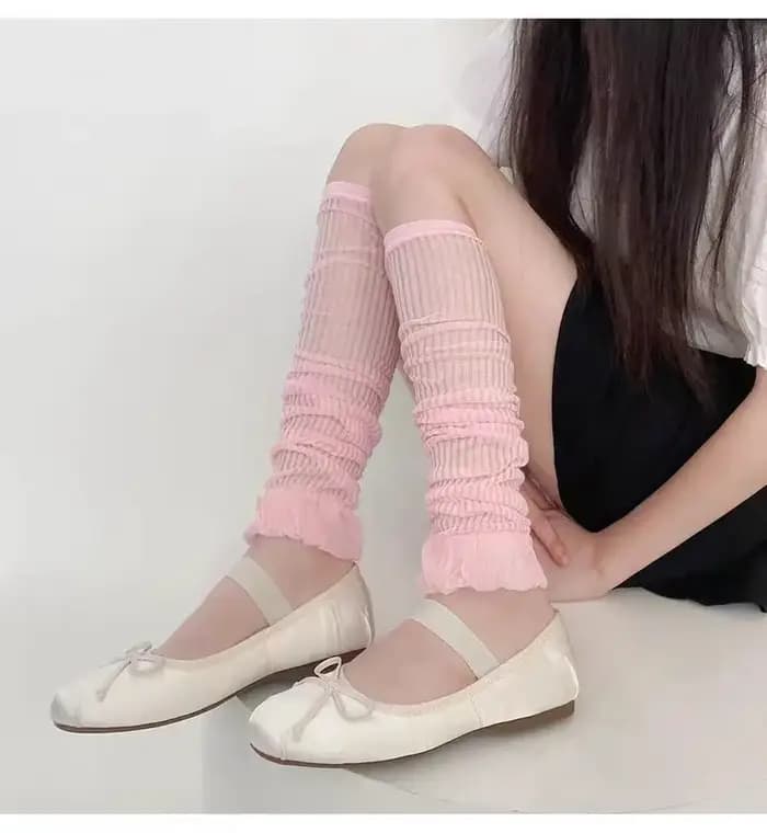 Chaussettes d'été fines tricotées pour femmes