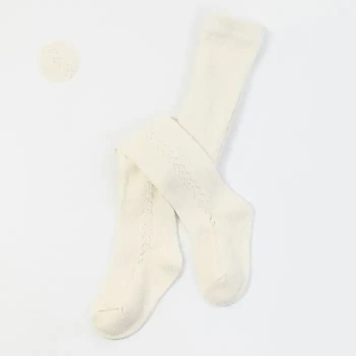 Collants mignons et respirants en coton pour bébé fille et garçon, bas de princesse de style espagnol, couleur unie, collection automne