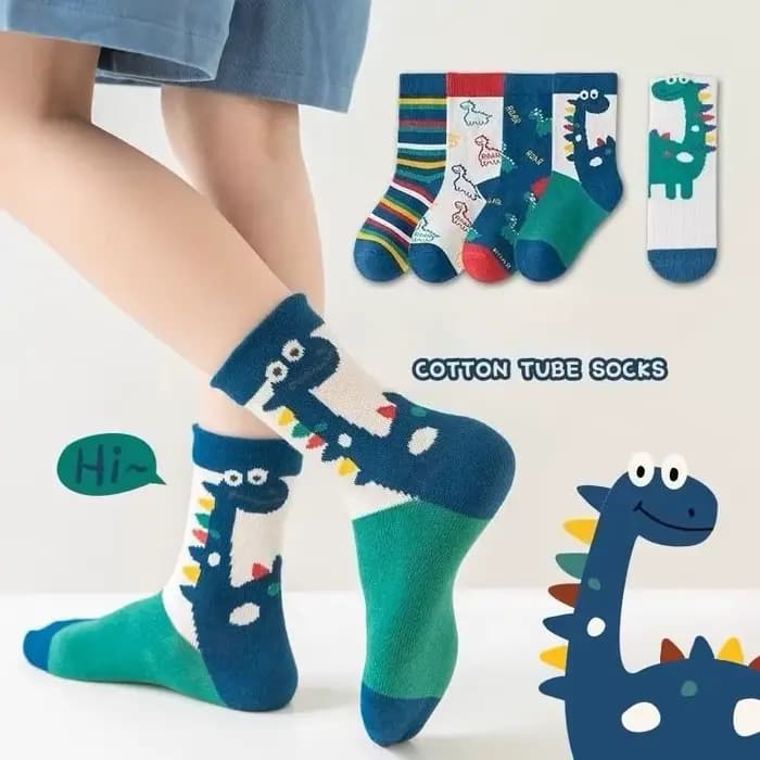 Lot de 5 paires de chaussettes en coton doux pour garçon