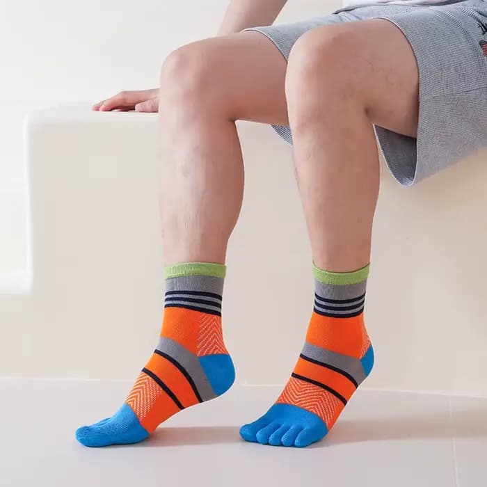 5 paires de chaussettes à cinq doigts pour hommes