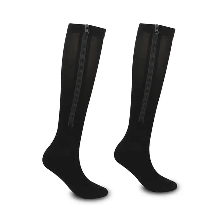 Chaussettes de sport longues à fermeture éclair