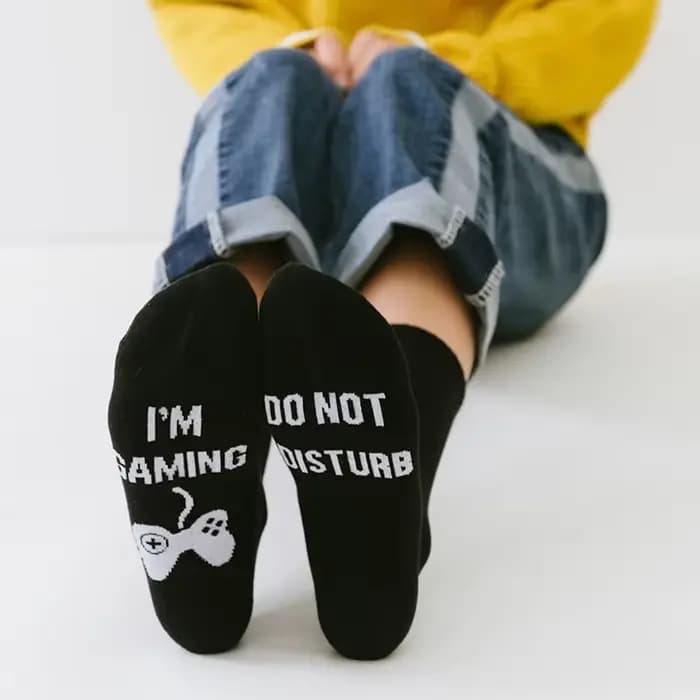 Chaussettes à vin personnalisées pour hommes, si vous pouvez lire ce Style lettrage, automne printem