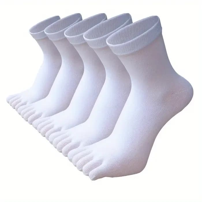 5 paires de chaussettes à cinq doigts pour hommes